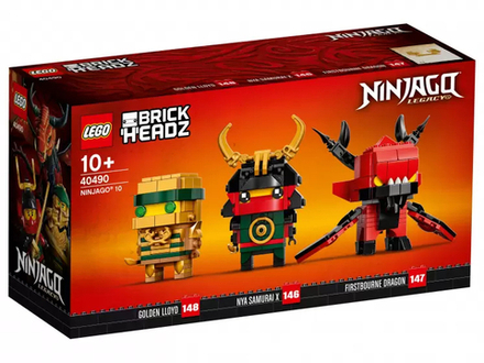 Конструктор Lego BrickHeadz Сувенирный набор LEGO NINJAGO 10 40490