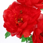 Искусственные цветы «Цветочная мелодия» Пионы 60см 7 цветков красные