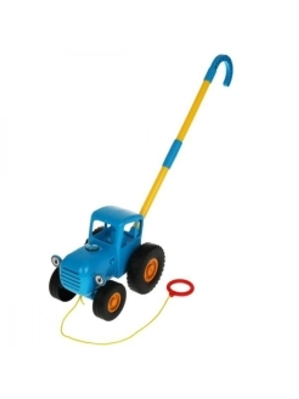 308826/Каталка Синий ТРАКТОР с палкой, 9 песен, свет, палка и веревка для катания.кор.бат. Умка/HT82