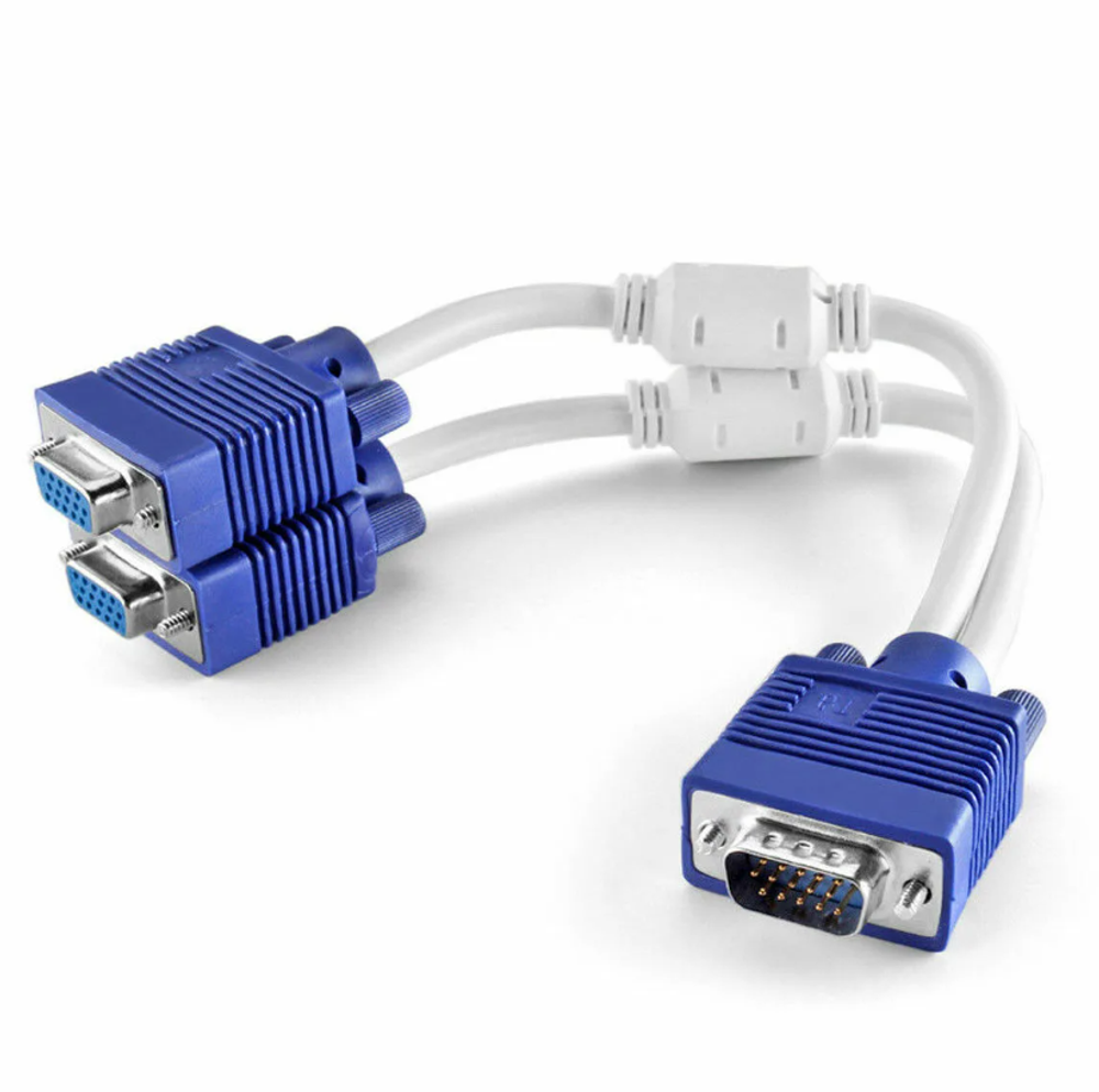 Переходник VGA x2VGA (Yразветвитель 15Pin) PE XZT21