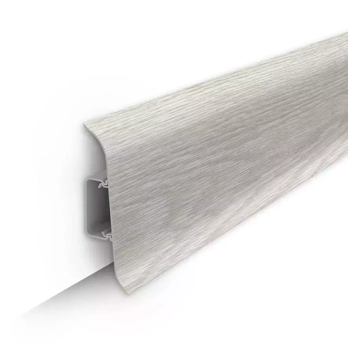 Плинтус пластиковый с кабель-каналом 70 Дуб Айсберг