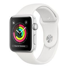 Силиконовый ремешок Sport Band 38 мм / 40 мм / 41 мм для Apple Watch (Белый)