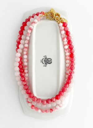 Колье из бусин камня Feelings