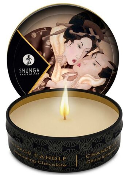 Массажная свеча Intoxicatin Chocolate с ароматом шоколада - 30 мл.