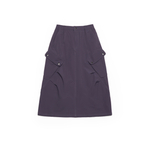 Юбка Nothomme Blue Raised-Knit Slant-Pocket Work Skirt "Gray Purple"