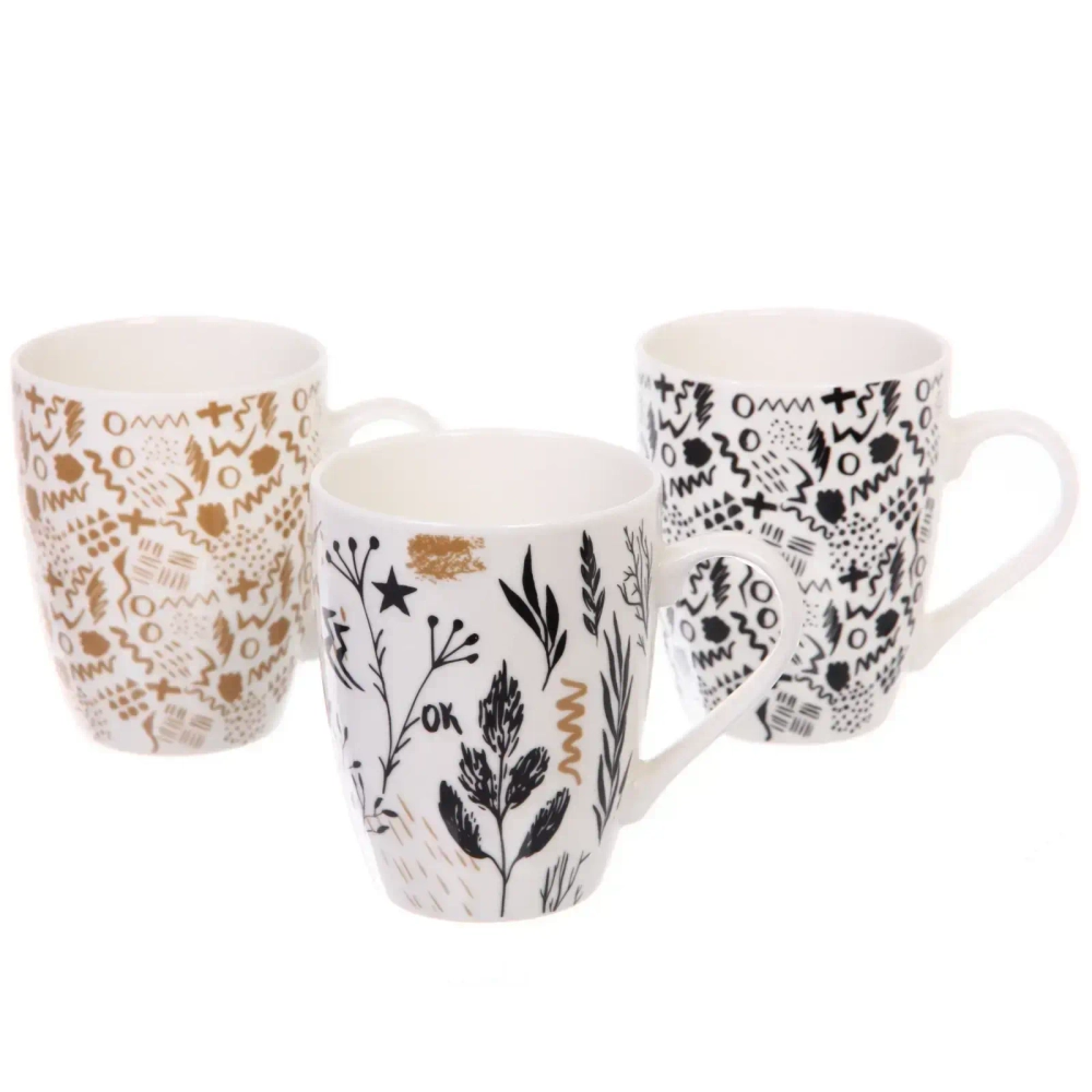 Кружка керамическая 350мл «Импровизация», микс 4рисунка