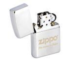 Зажигалка ZIPPO Classic Brushed Chrome™ логотип Zippo с девизом компании на фронтальной поверхности ZP-200 Name in flame