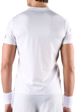 Мужское теннисное поло Hydrogen Tech Serafino - белый