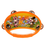 Бубен 16см, оранжевый, пакет 887E