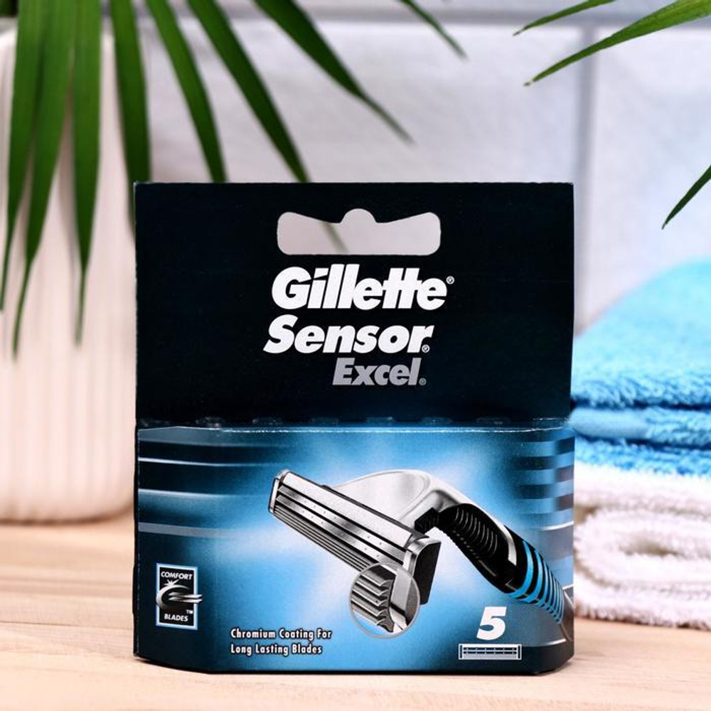 Сменные кассеты для бритья Gillette Sensor Excel 5 шт. 1389876