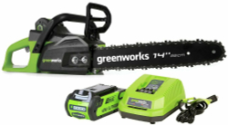 Цепная пила аккумуляторная GreenWorks GD40CS15, 40V, 35 см, бесщеточная, 1,5 КВТ, без АКБ и ЗУ (2005707)