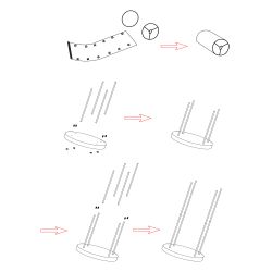 Торшер светильник Rivoli Bianca D7041-502 1 * Е27 60 Вт классика | Rivoli
