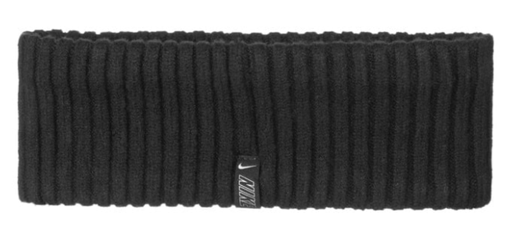 Теннисная бандана Nike Knit Headband - black/silver