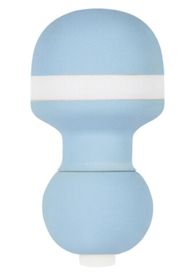 Голубой мини-вибратор PIXIES MINI VIBE - 6 см. (Цвет: голубой)