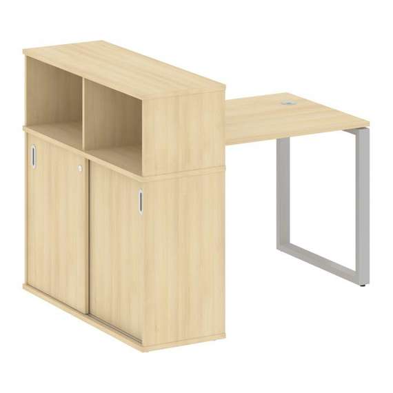 Метал Систем Стол письменный с шкафом-купе на О-образном м/к БО.РС-СШК-3.1 Т