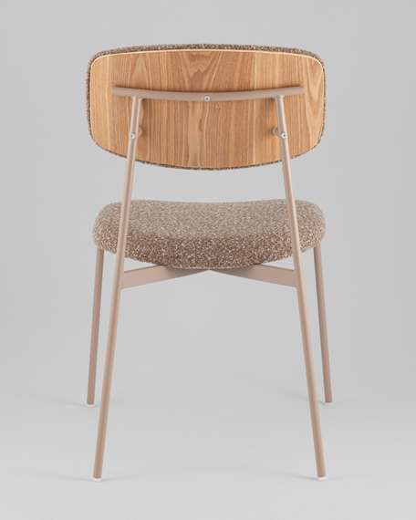 Стул Talio, коричневый, бежевые ножки