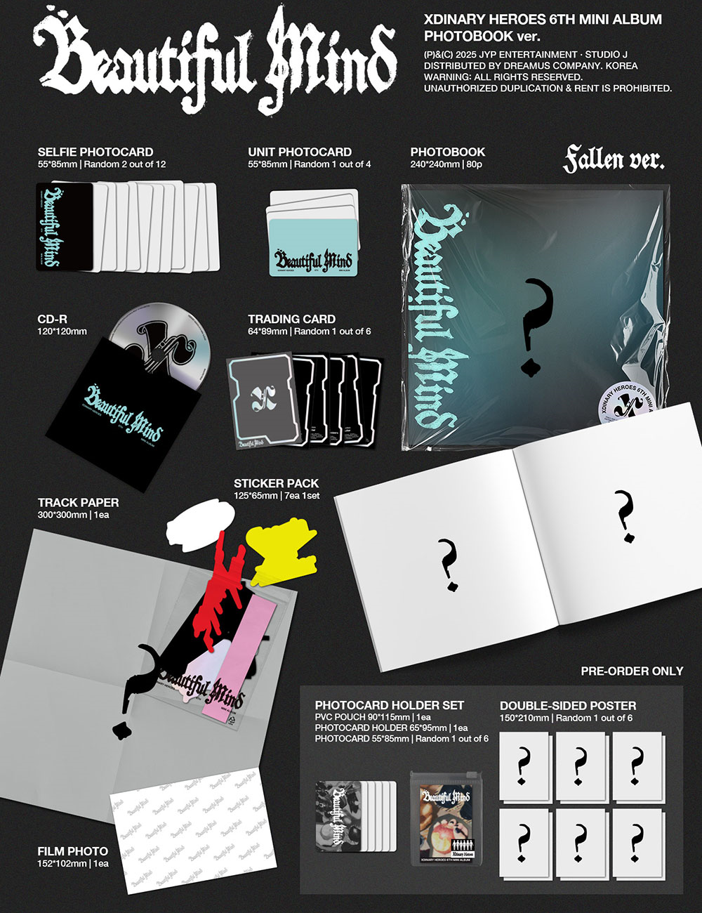 Альбом Xdinary Heroes - 6nd Mini Album Beautiful Mind (Photobook ver.)