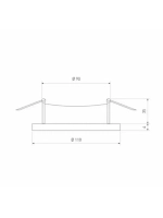 Точечный светильник 1071 GX53 BK черный