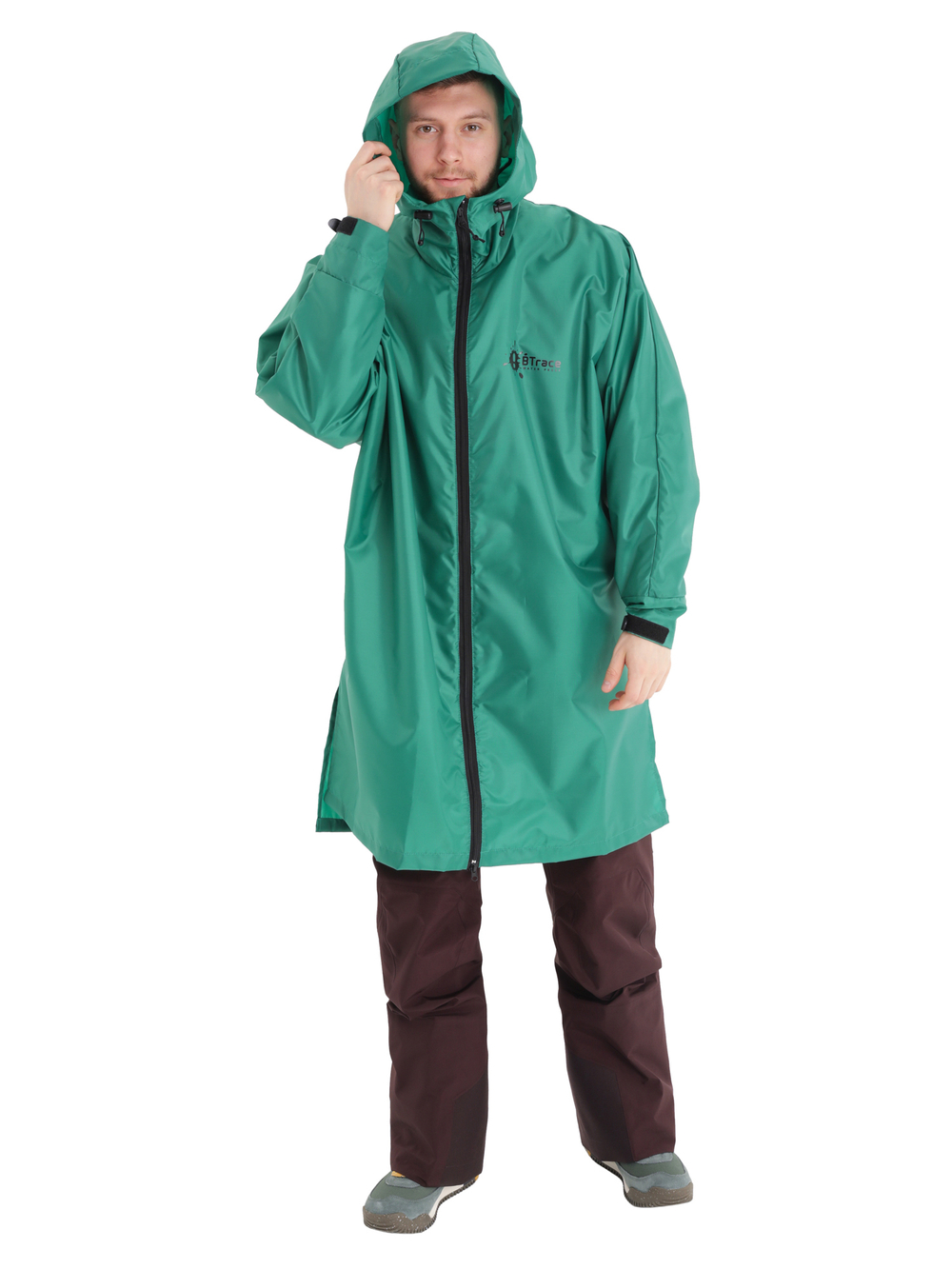 Пончо BTrace Rain Zipper Pro, артикул V0633, цвет Зеленый