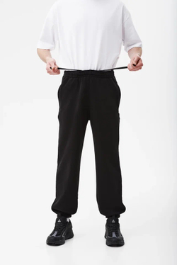 Штаны THE BAD FRIENDS Basic fit WRM черный А01 начес