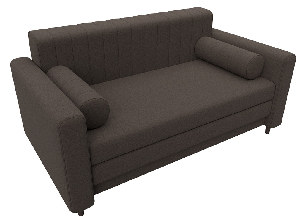 Диван прямой Лига-070 РОГОЖКА Амур 05 коричневый