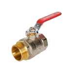 Кран шаровой полнопроходной ROMMER - 1"1/2 (ВР/НР, PN32, ручка-рычаг)