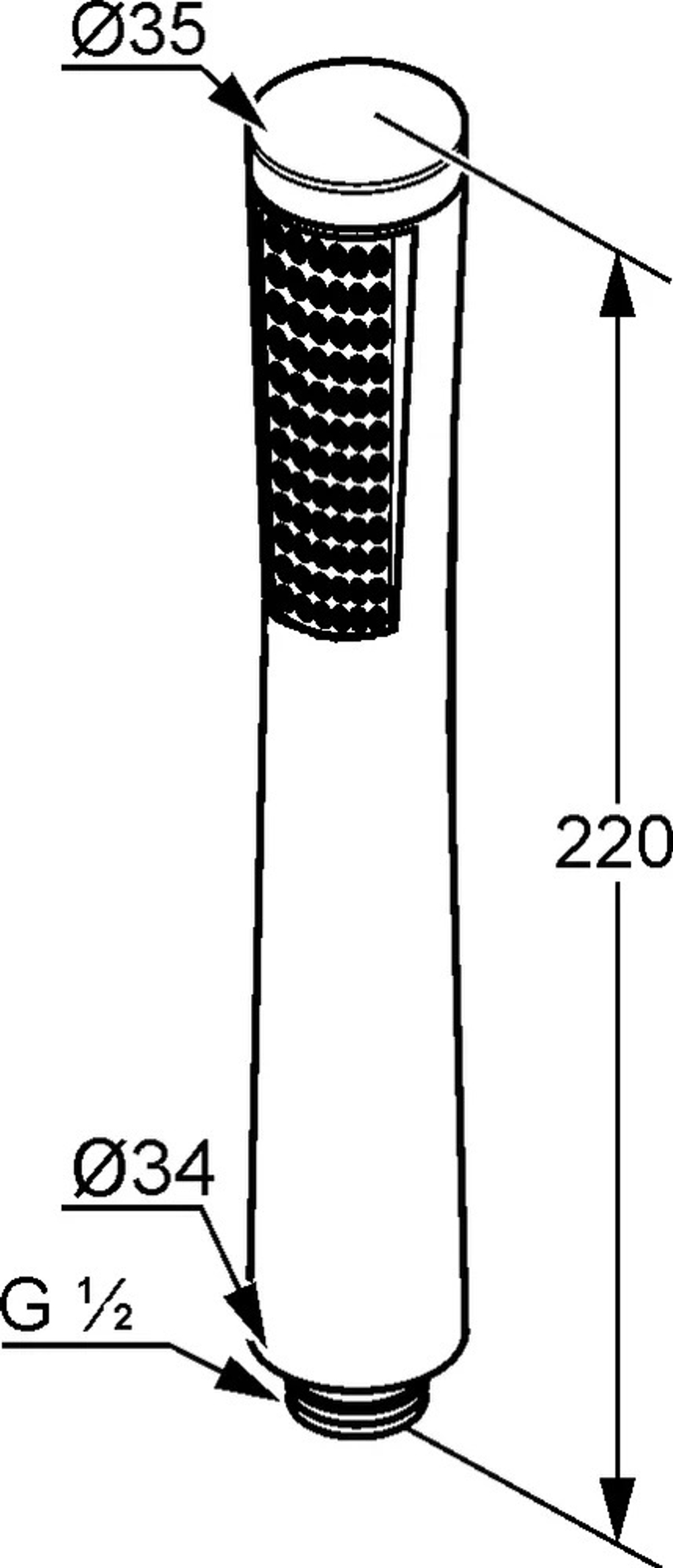Душевая лейка KLUDI A-QA DN 15 (3910005-00)