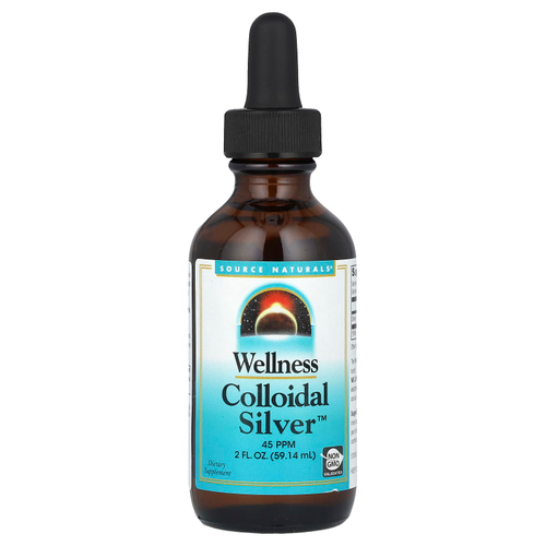 Source Naturals, Wellness Colloidal Silver ™, 45 част. / Млн, 59,14 мл (2 жидк. унц.)
