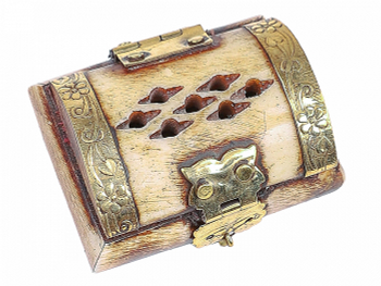 Шкатулка с инкрустацией кость латунь 5,5x4x3 см 462547