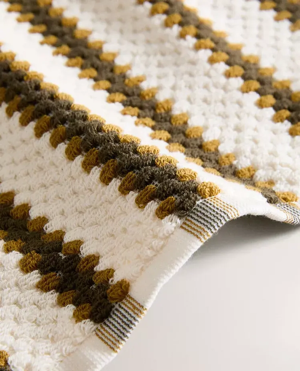 ZARA HOME ЖАККАРДОВОЕ ПОЛОТЕНЦЕ, ЗЕЛЕНЫЙ