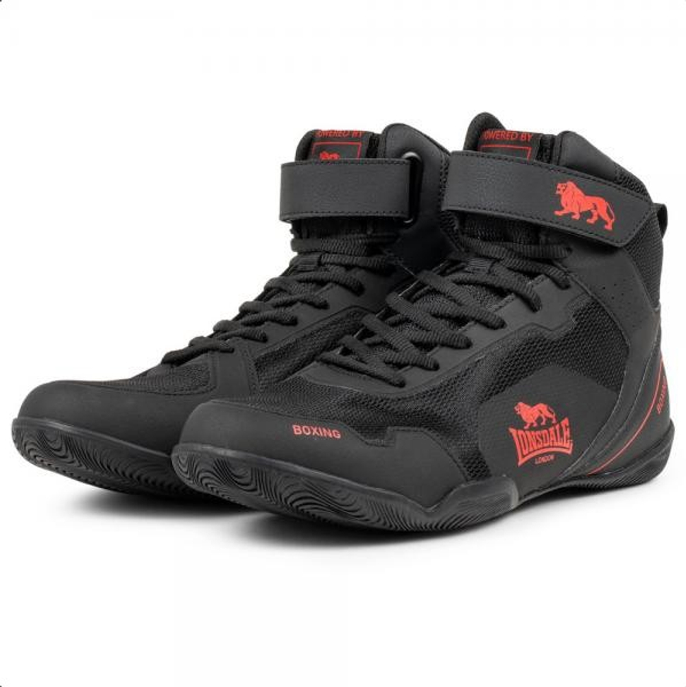 Боксерки Lonsdale Rufford  черн/красн