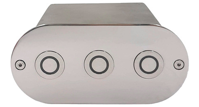 Адаптер для трех сенсорных пьезокнопок AISI 316