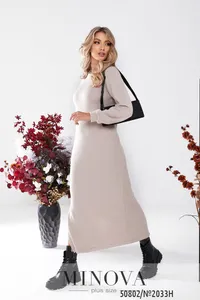 Платье 2033Н-бежевый Minova