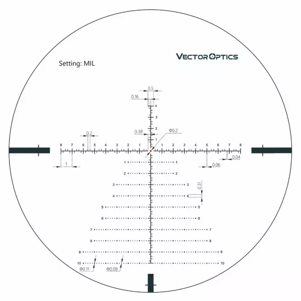 Прицел Vector Optics Continental 3-18x50, 34 мм, Tactical FFP - фото 12