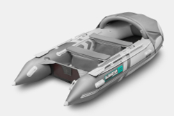 Надувная лодка GLADIATOR C370AL светло-темносерый