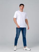 Классика М футболка оверсайз (белый) Lena Basco (Акция)