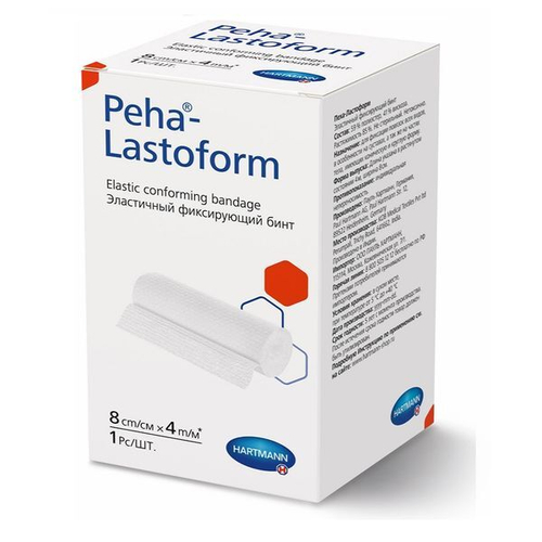 Бинт эластичный фиксирующий Peha-Lastoform 8 см × 4 м