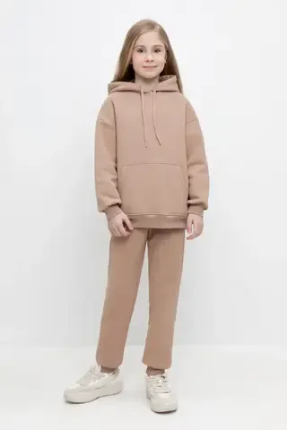 брюки  для девочки  КР 400731/беж к509