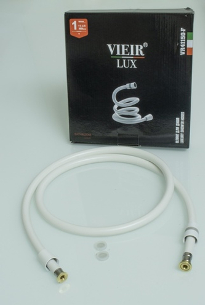 Шланг для душа 200см, СИЛ., 360° (БЕЛЫЙ) ViEiR  (50/1шт)