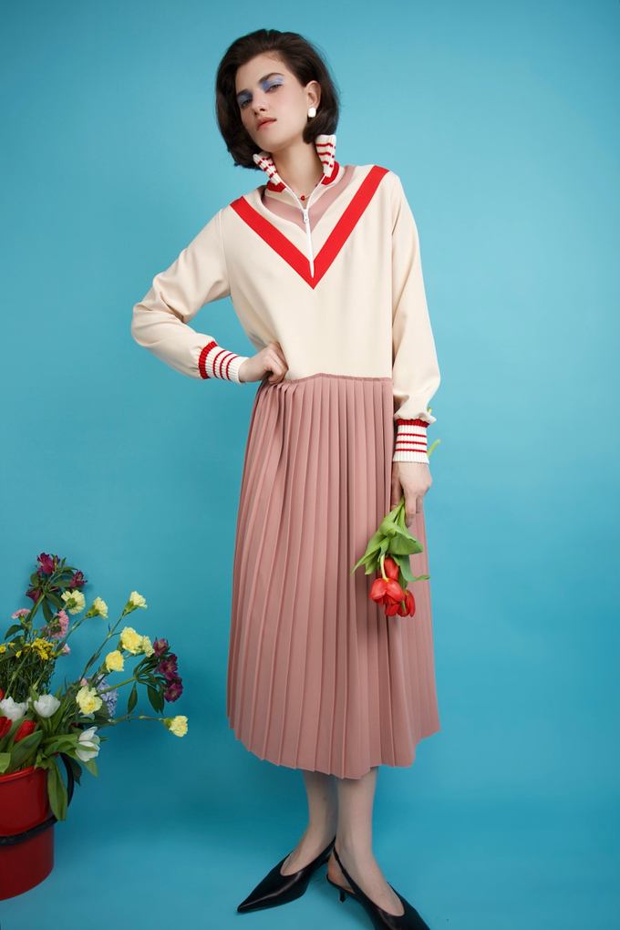 Платье «Олимпиада 4.0» пудра