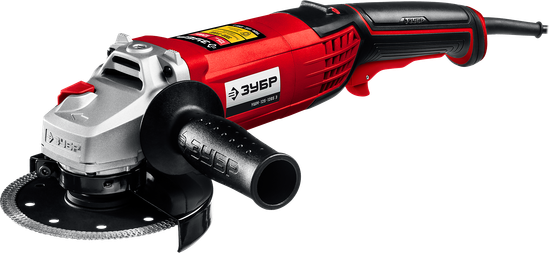 Углошлифовальная машина УШМ ЗУБР УШМ-125-1205 Э 1100Вт 125мм диск регул.оборотов