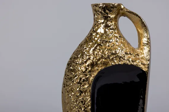 Ваза для цветов античная большая золото