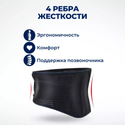 Согревающий турмалиновый пояс с тремя съемными вставками
