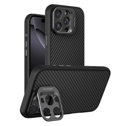Чехол от Nillkin из арамидного карбона (кевлар) с поддержкой MagSafe для iPhone 16 Pro Max, серия CarboProp Magnetic Case (версия с открытой камерой)