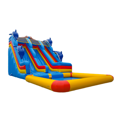 Водная горка «Дельфины» с бассейном 15*7*8 м