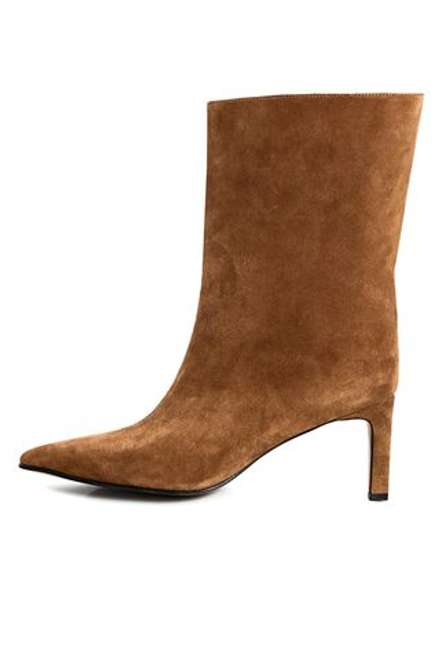 Полусапоги из натуральной замши NICOLE