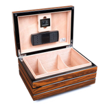 Хьюмидор Lubinski на 80 сигар, Черный лак и Макассар Q242