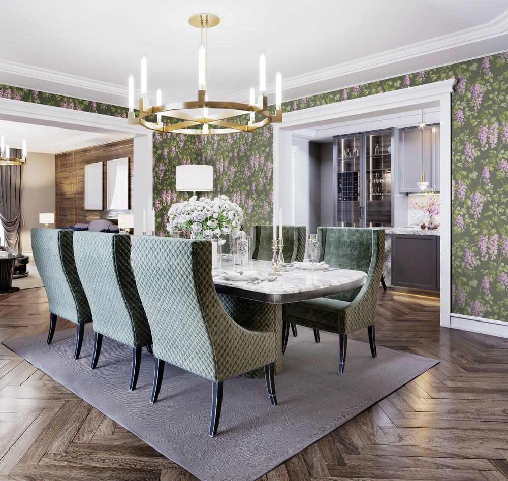 Панорама Танец вистерий панно