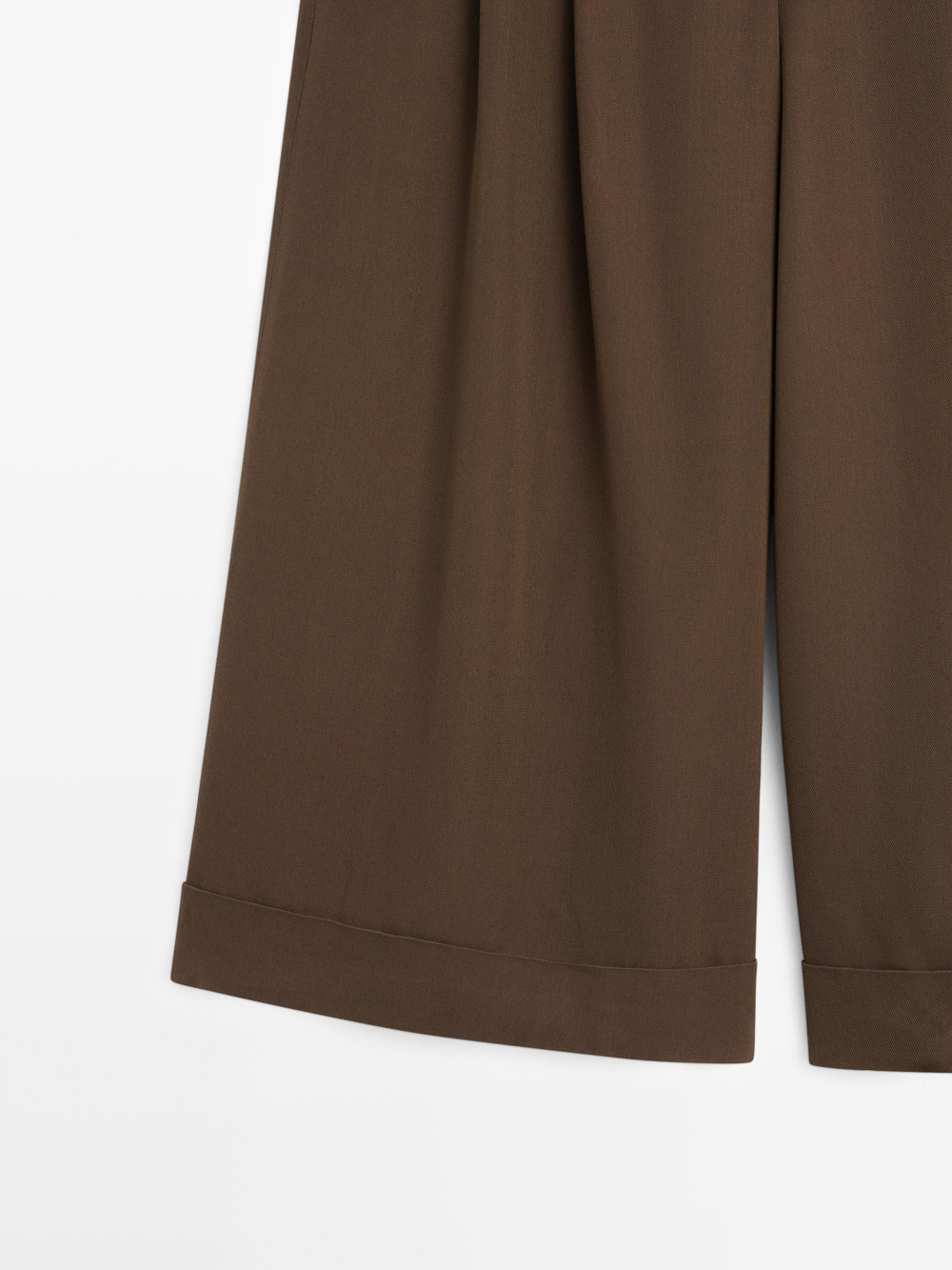 Massimo Dutti Длинные бермуды с подвернутыми штанинами, зеленый