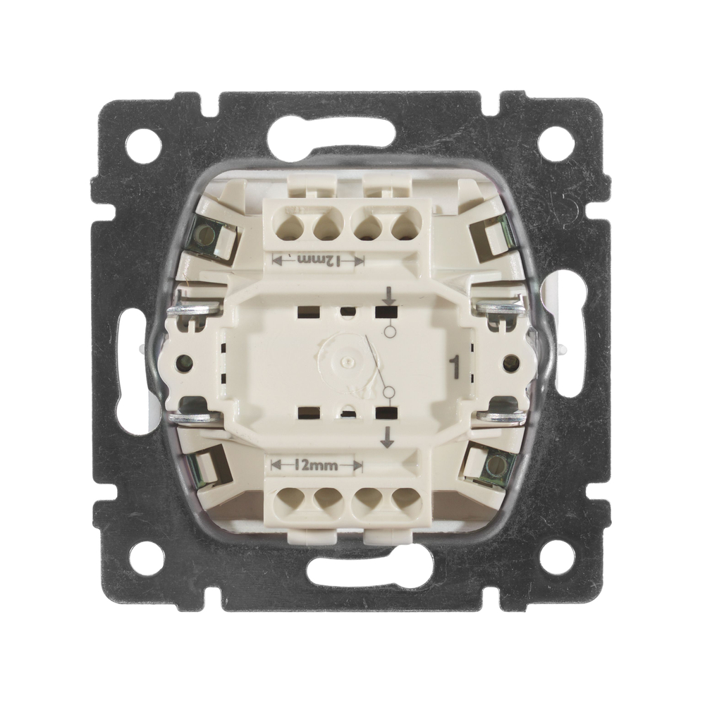 0306 Выкл 1 кл прох (Чёрный)